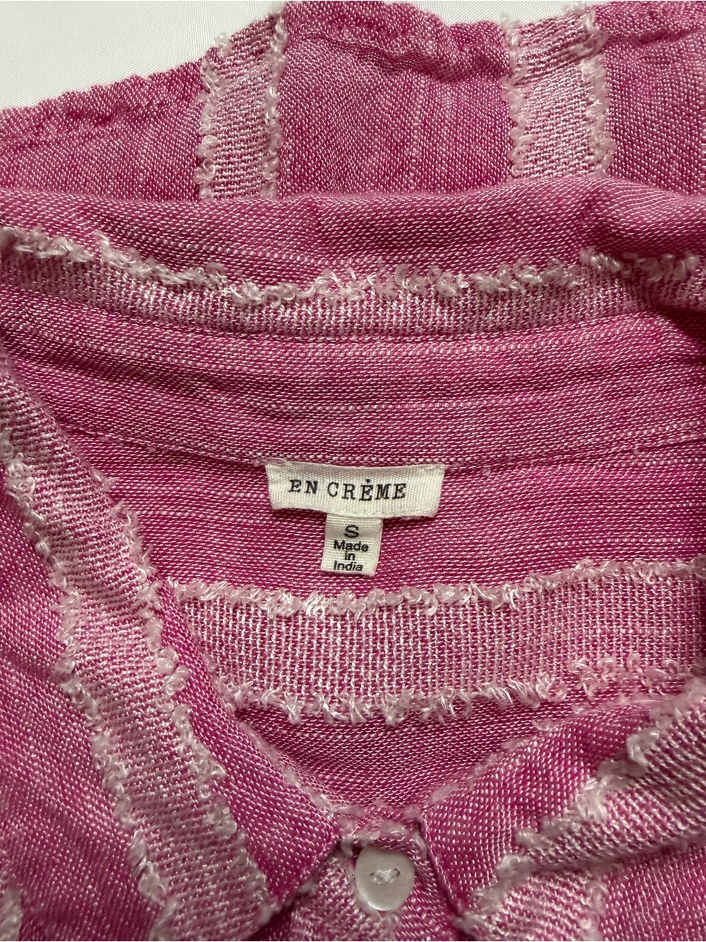 En Crème Pink Button Down Shirt - Picture 3 of 3